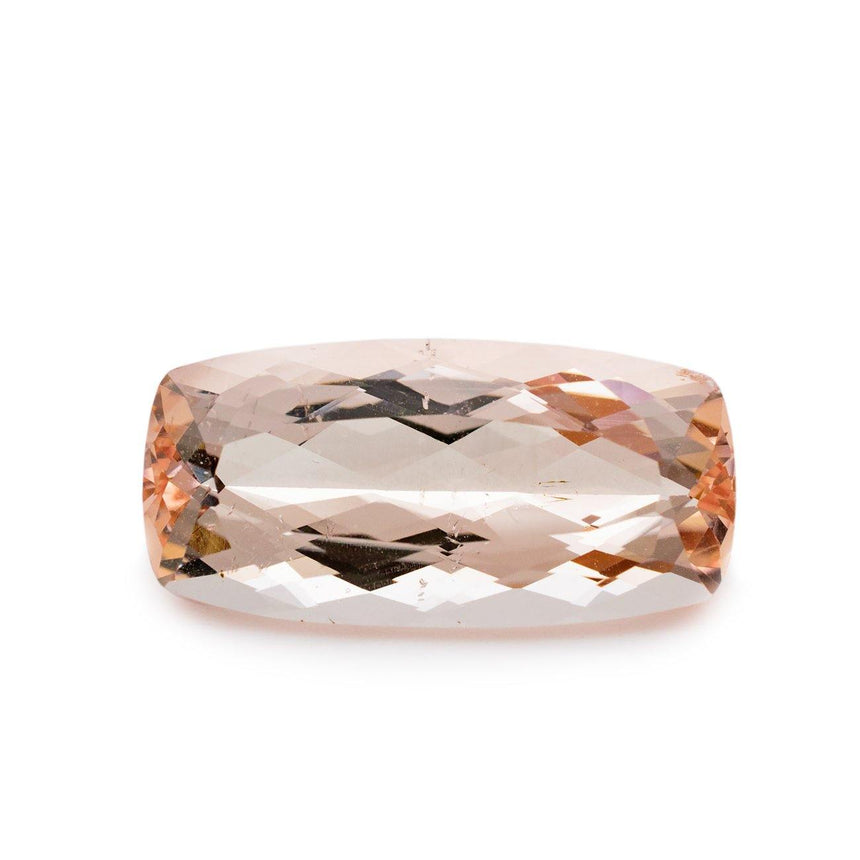 14.9 Carats Peach Elongated Cushion Shape Natural Morganite Gemstone - Modern Gem Jewelry