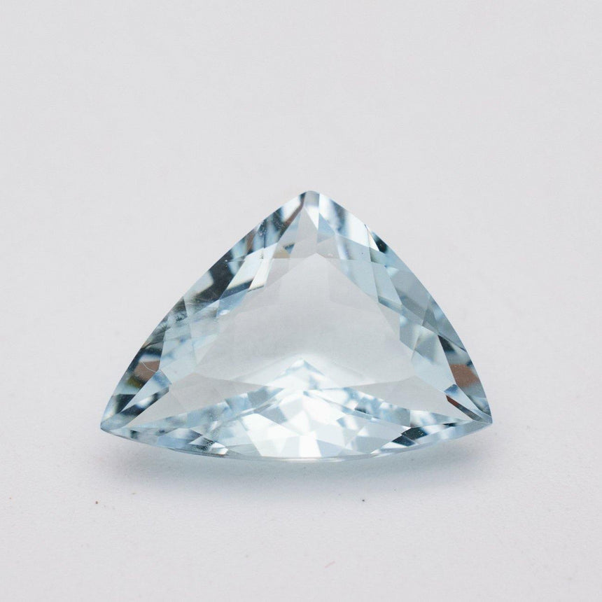 5.05 Carats Brazilian Blue Natural Aquamarine Loose Gemstone Trillion  Cut - Modern Gem Jewelry