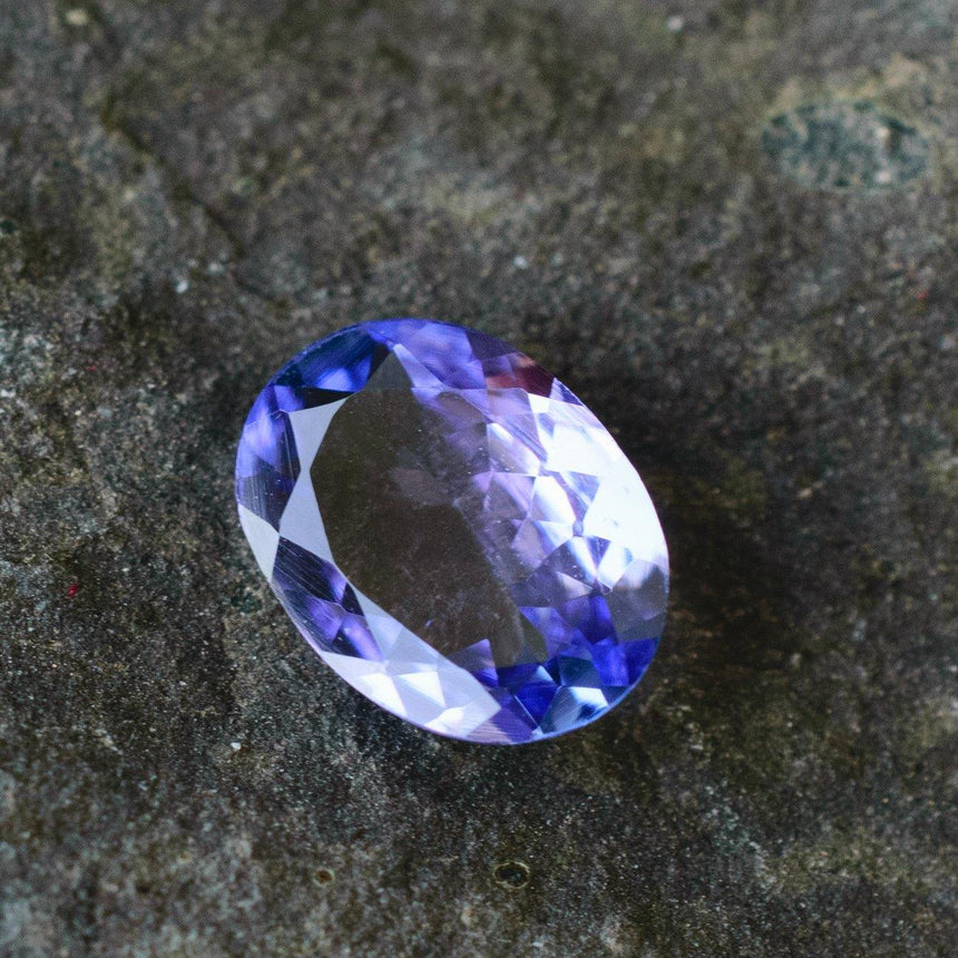 1.10 Carats Bluish Violet Oval Shape Genuine Natural Tanzanite Gemstone - Modern Gem Jewelry