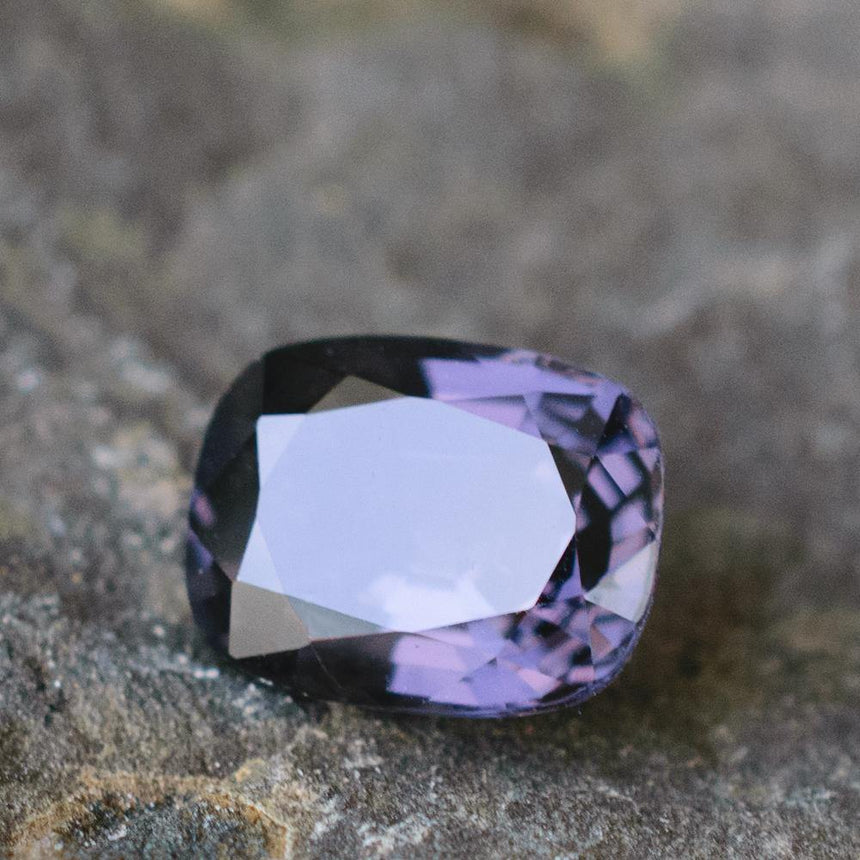 1.5 Carats Purple Blue Natural Spinel Cushion 8.7 x 5.7 x 3.6mm - Modern Gem Jewelry