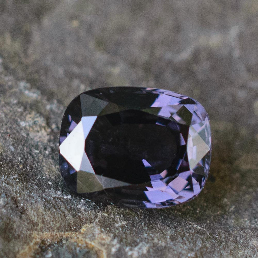1.5 Carats Purple Blue Natural Spinel Cushion 8.7 x 5.7 x 3.6mm - Modern Gem Jewelry