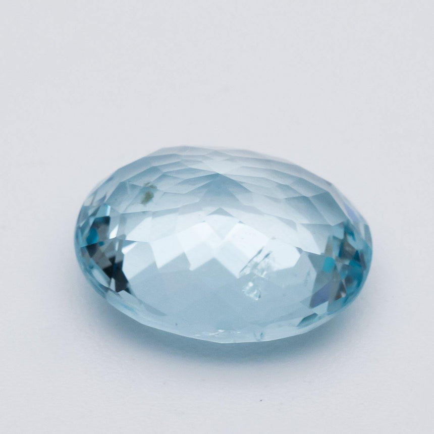 3.73 Carats Blue Natural Aquamarine Genuine Gemstone Oval Cut - Modern Gem Jewelry