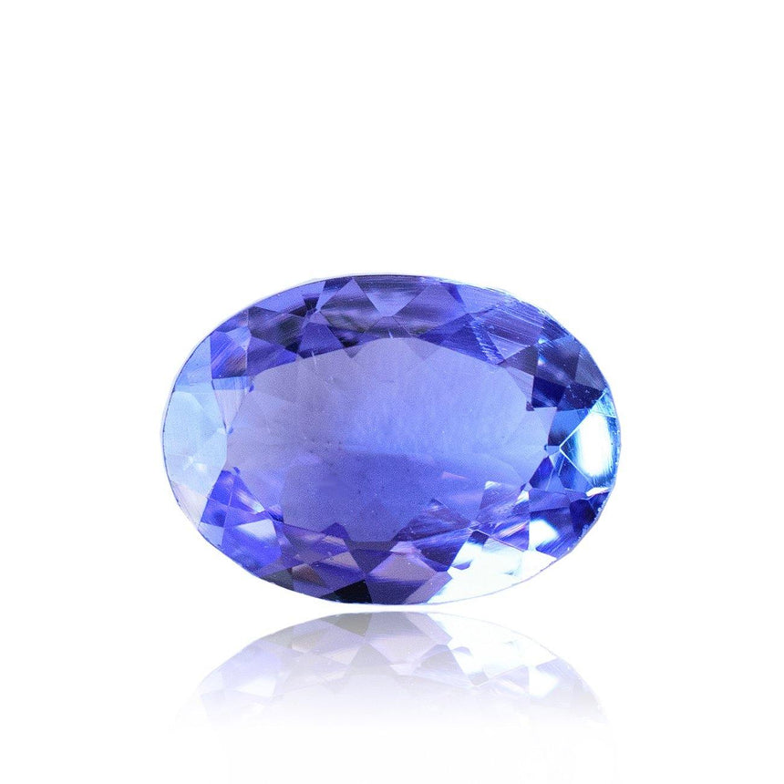 1.10 Carats Bluish Violet Oval Shape Genuine Natural Tanzanite Gemstone - Modern Gem Jewelry