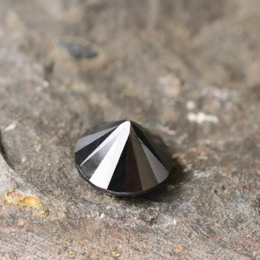 1.48 Carats | Natural Black Diamond Loose Gemstone Round Shape - Modern Gem Jewelry