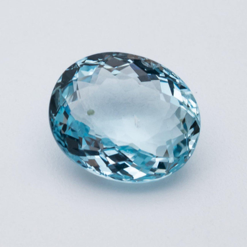 3.73 Carats Blue Natural Aquamarine Genuine Gemstone Oval Cut - Modern Gem Jewelry
