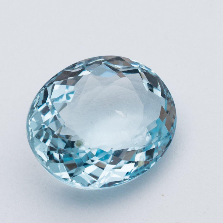 3.73 Carats Blue Natural Aquamarine Genuine Gemstone Oval Cut - Modern Gem Jewelry