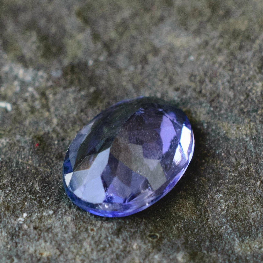 1.10 Carats Bluish Violet Oval Shape Genuine Natural Tanzanite Gemstone - Modern Gem Jewelry