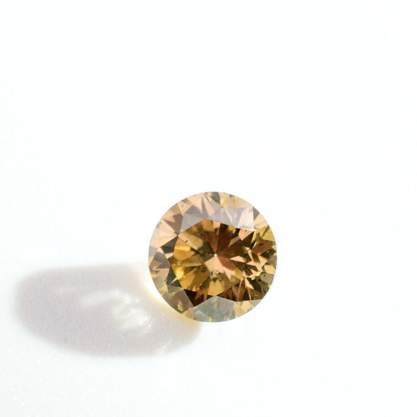 0.32 Carat Brown Natural Diamond Round Cut Loose Gemstone - Modern Gem Jewelry