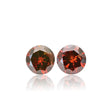 Perfectly Matched 0.3 Carats Natural Orange Red Diamonds For Earrings - Modern Gem Jewelry