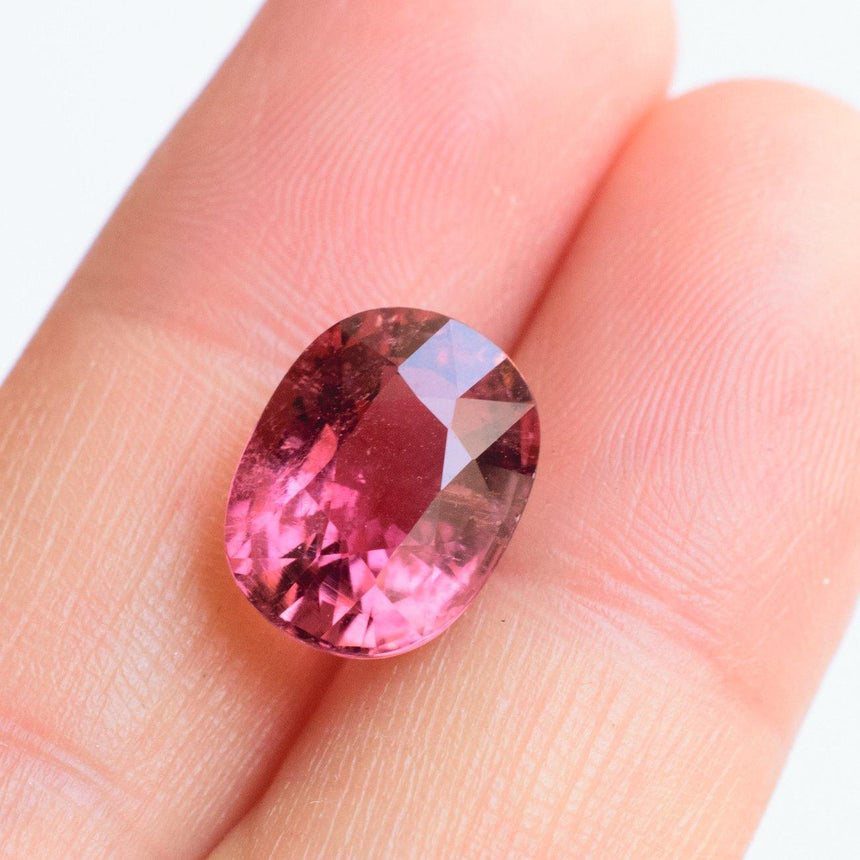 5.2 Carats Purplish Red Natural Rubellite Tourmaline Gemstone - Modern Gem Jewelry