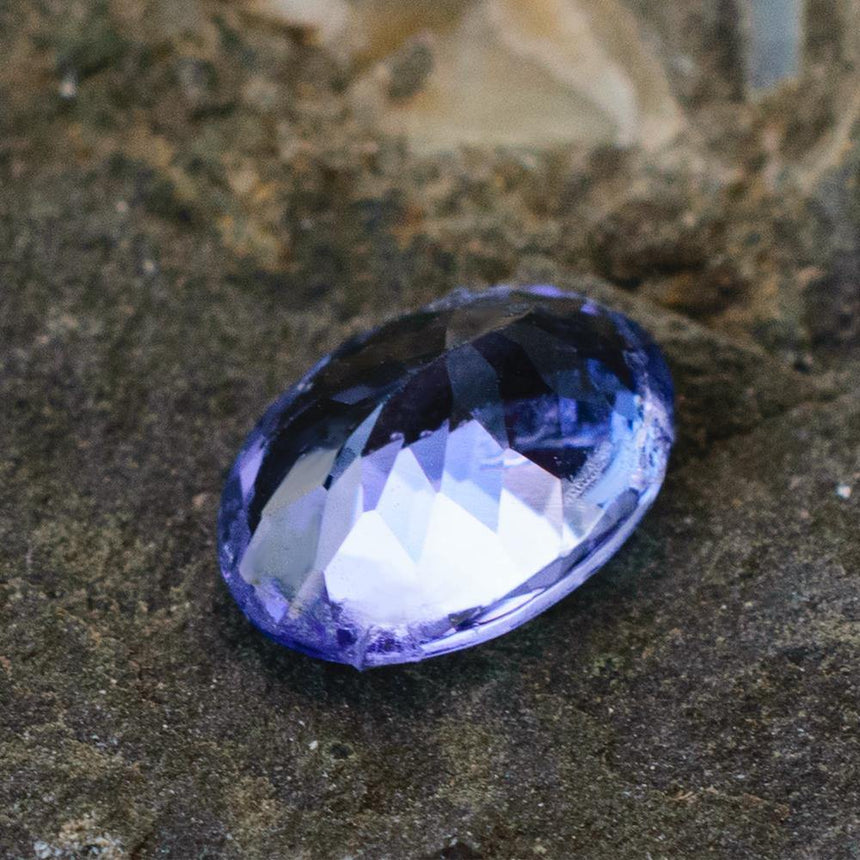 0.92 Carats Bluish Purple Natural Tanzanite Oval Shape Loose Gemstone - Modern Gem Jewelry