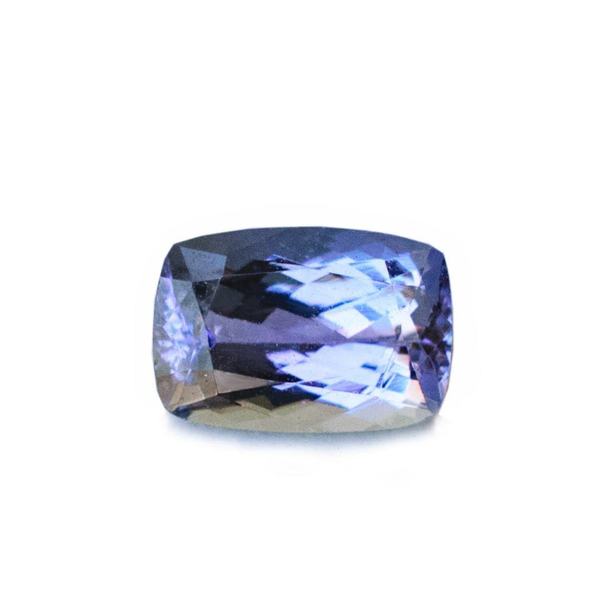 1.08 Carats Cushion Bluish Violet Natural Tanzanite Gemstone 7.2mm x 5mm - Modern Gem Jewelry