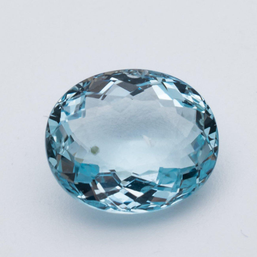 3.73 Carats Blue Natural Aquamarine Genuine Gemstone Oval Cut - Modern Gem Jewelry