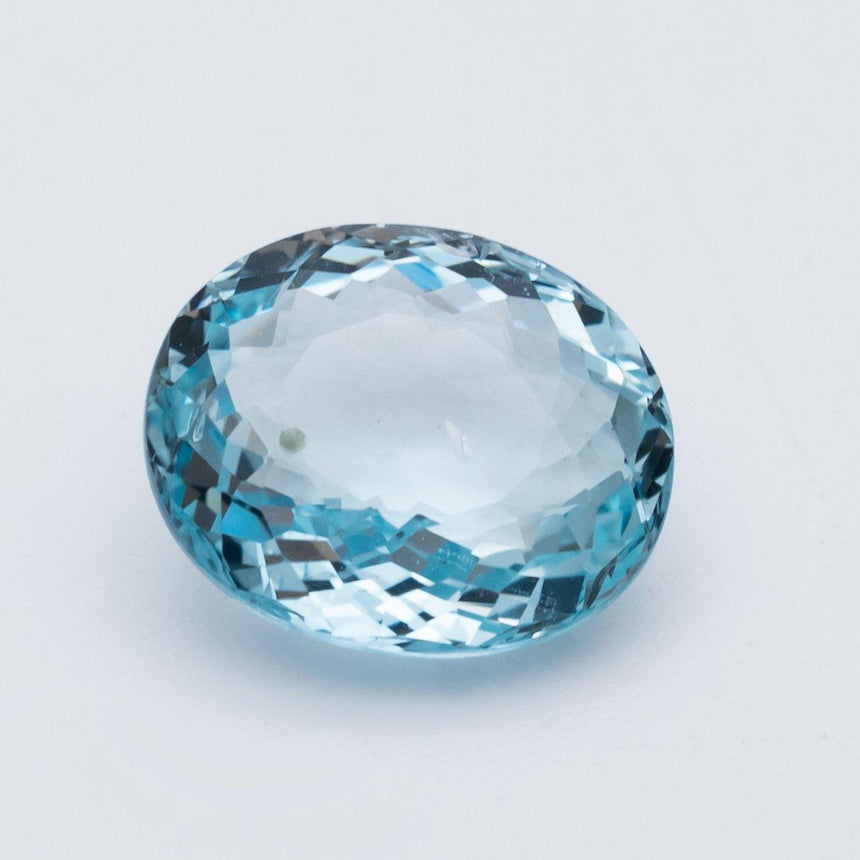 3.73 Carats Blue Natural Aquamarine Genuine Gemstone Oval Cut - Modern Gem Jewelry
