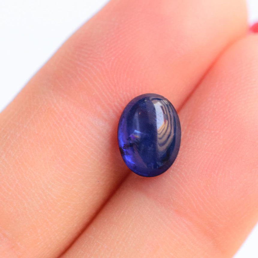 Natural Sapphire Gemstone | Cabochon Shape Blue | 2.24 Carats Heated | Custom Jewelry | Modern Gem Jewelry