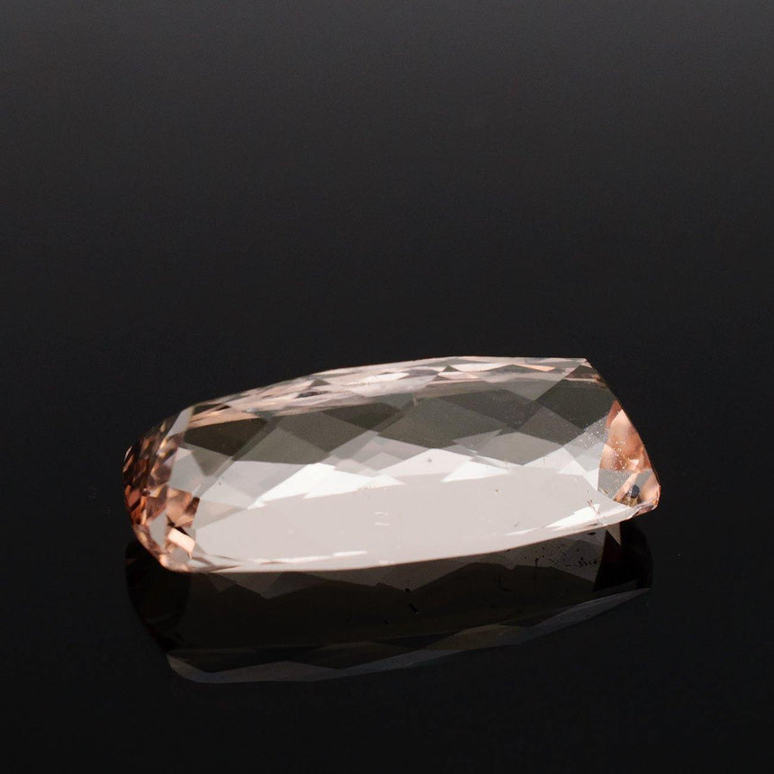 14.9 Carats Peach Elongated Cushion Shape Natural Morganite Gemstone - Modern Gem Jewelry