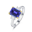 18K Yellow Gold Prong Natural Heirloom Tanzanite Ring