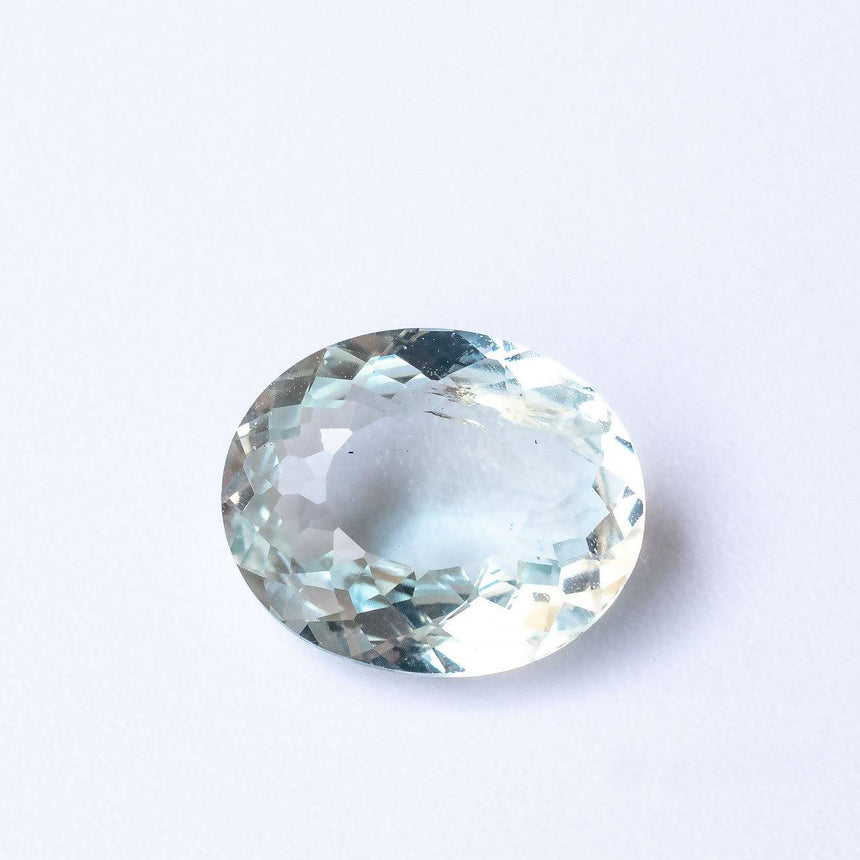 2.625 Carats Blue Brazilian Natural Aquamarine Oval Cut Loose Gemstone - Modern Gem Jewelry