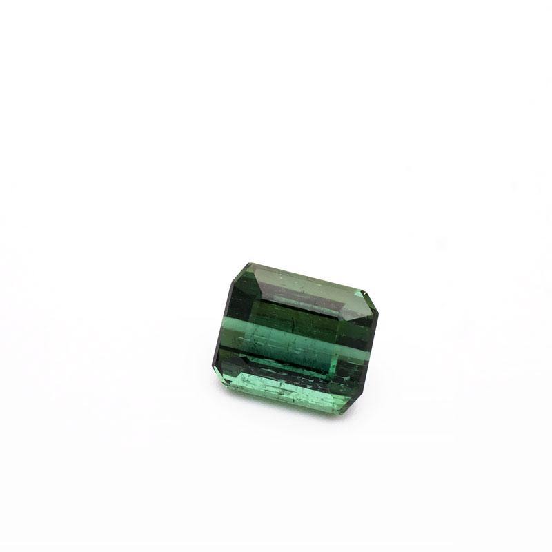 3.13ct Natural Green Tourmaline Emerald Cut Loose Gemstone - Modern Gem Jewelry