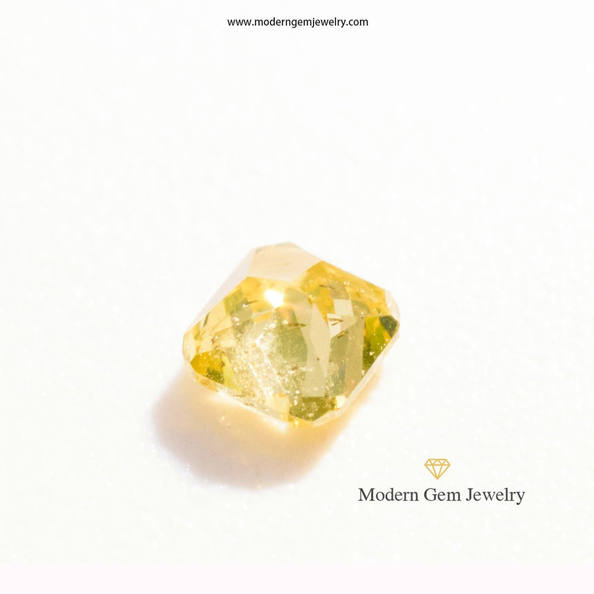 Yellow Cushion Cut Natural Diamond Loose Diamond Gemstone - Modern Gem Jewelry