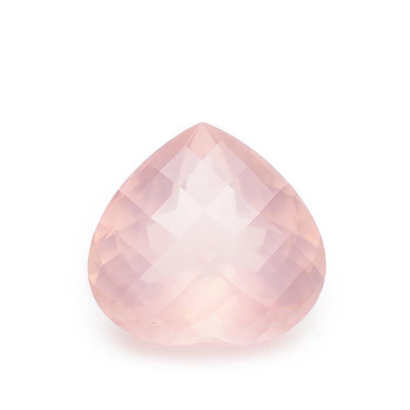26.63 Carats Natural Rose Quartz Heart Cut Gemstone