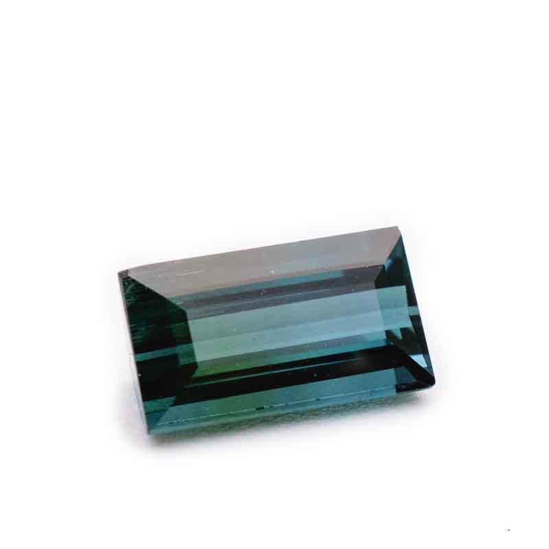 1.27 Carats Namibian Indicolite Blue Natural Tourmaline Loose Gemstone Step Cut - Modern Gem Jewelry