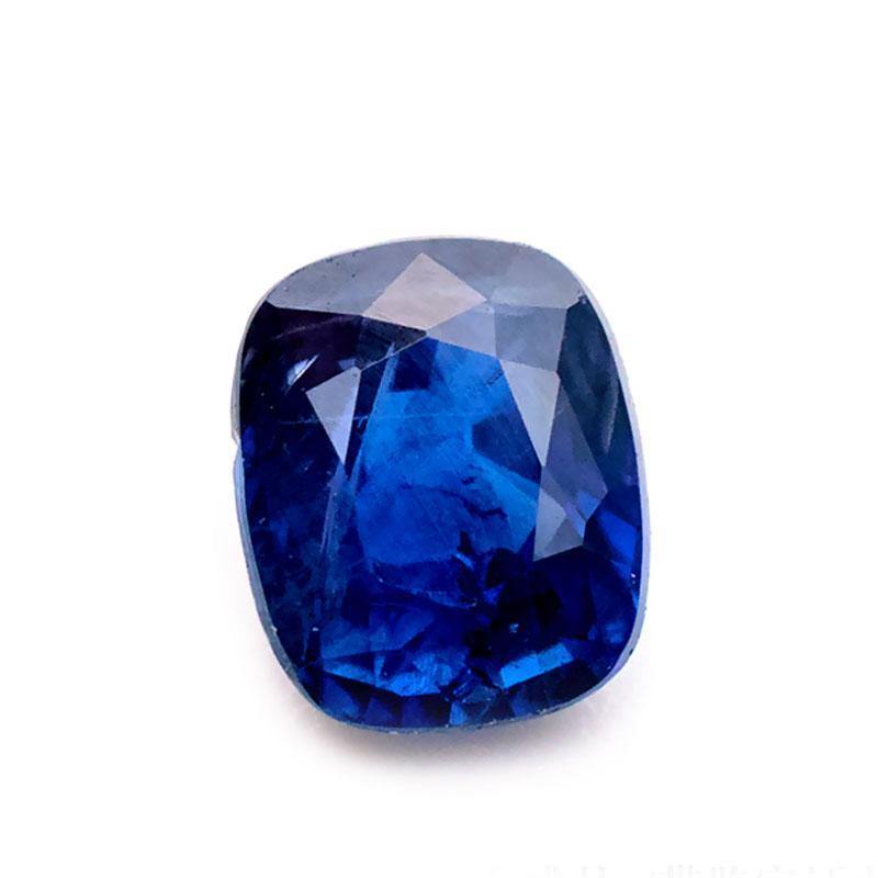 Sapphire Loose Gemstones | Cushion Cut Royal Blue | 0.96 Carat Heated | Custom Jewelry | Modern Gem Jewelry