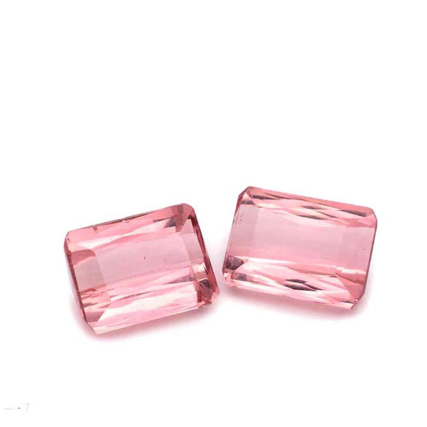 Intense Lively 4.45 Carats Natural Tourmaline Gemstone | Perfect Pair - Modern Gem Jewelry