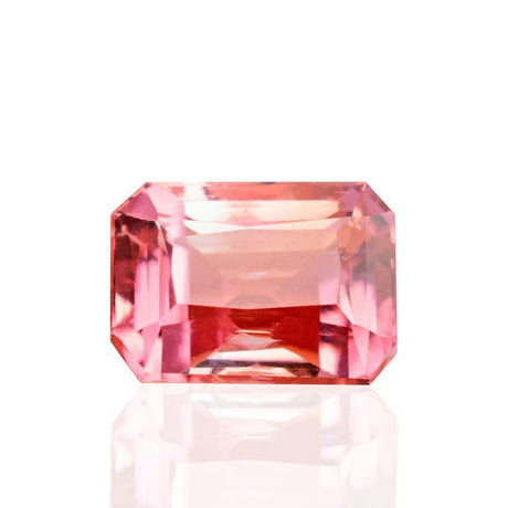 4.41 Carats Bi Color Tourmaline Emerald Cut Gemstone | 11.2mm x 81mm - Modern Gem Jewelry