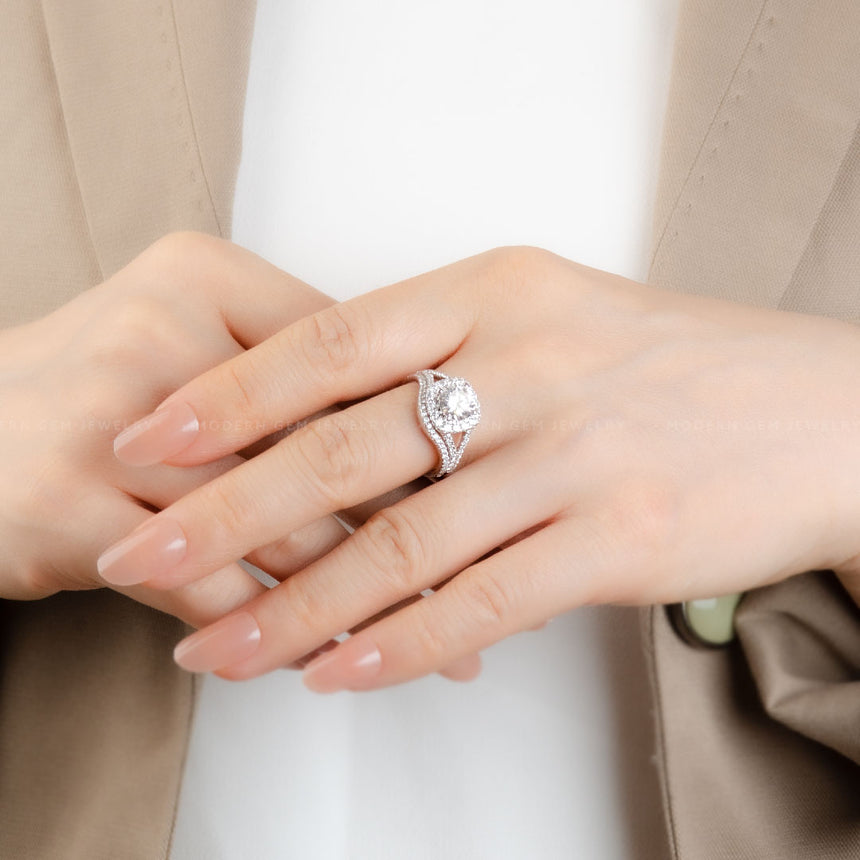 Split Shank Diamond Bridal Set