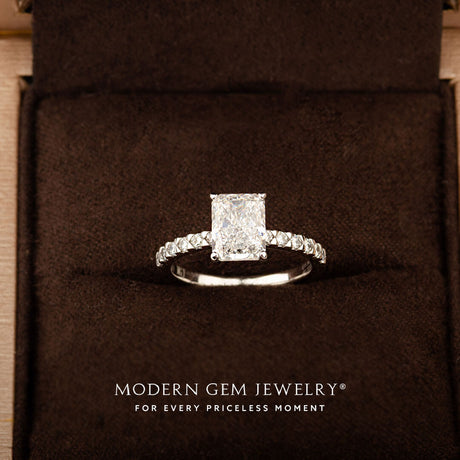 Radiant Cut Diamond Engagement Ring