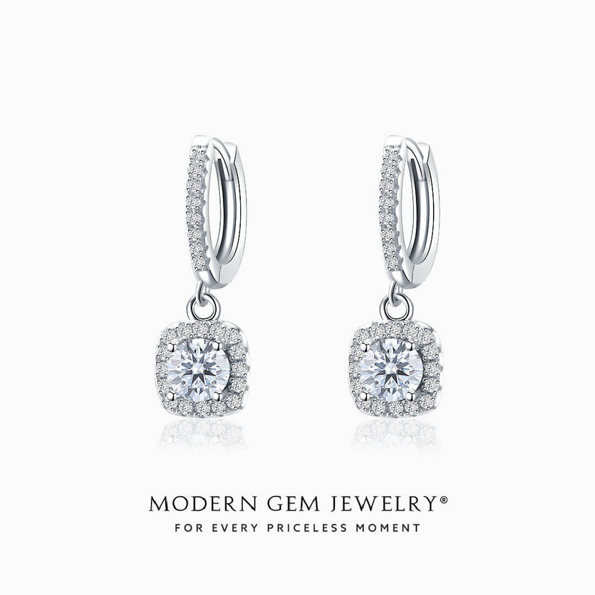 Diamond Pave Hoop Earrings