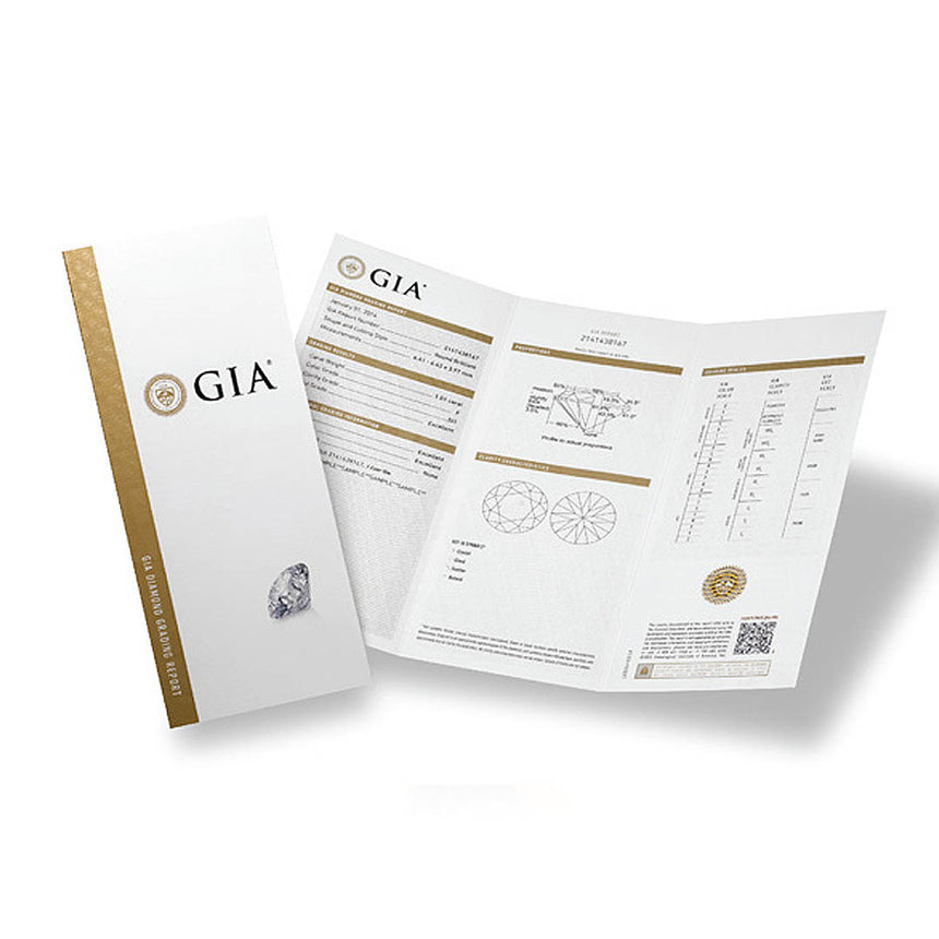 GIA Certificate of Round Diamond Center Stone