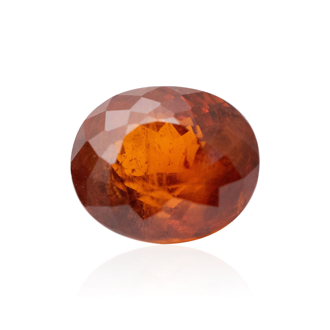 3.155 Carats Oval Orange Natural Spessartite Garnet Gemstone