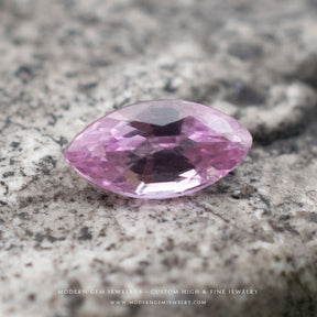 Natural Sapphire Gemstone | Marquise Shape Pink | 0.655 Carat Heated | Custom Jewelry | Modern Gem Jewelry