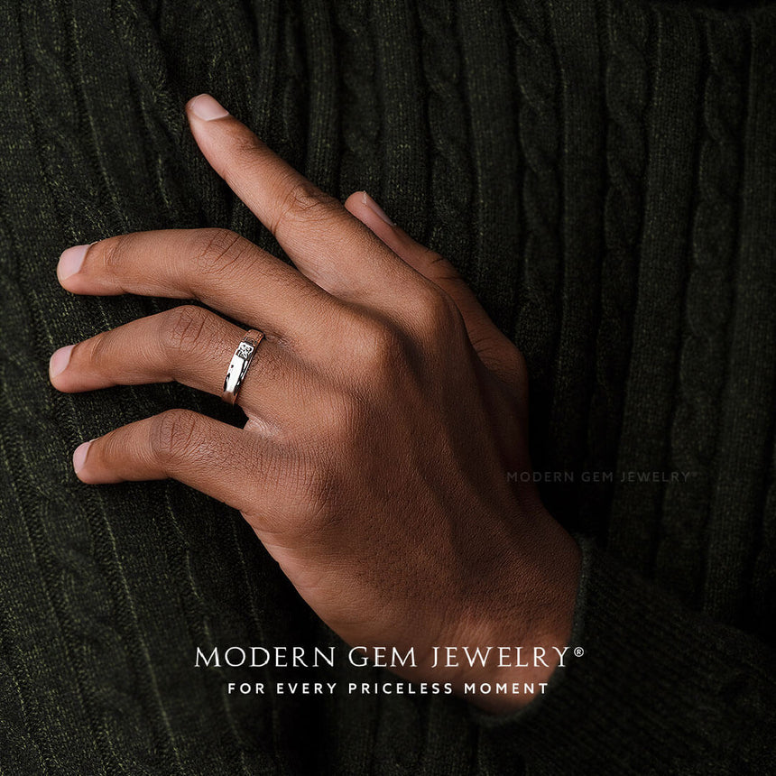 Classic Diamond Solitaire Ring for Men