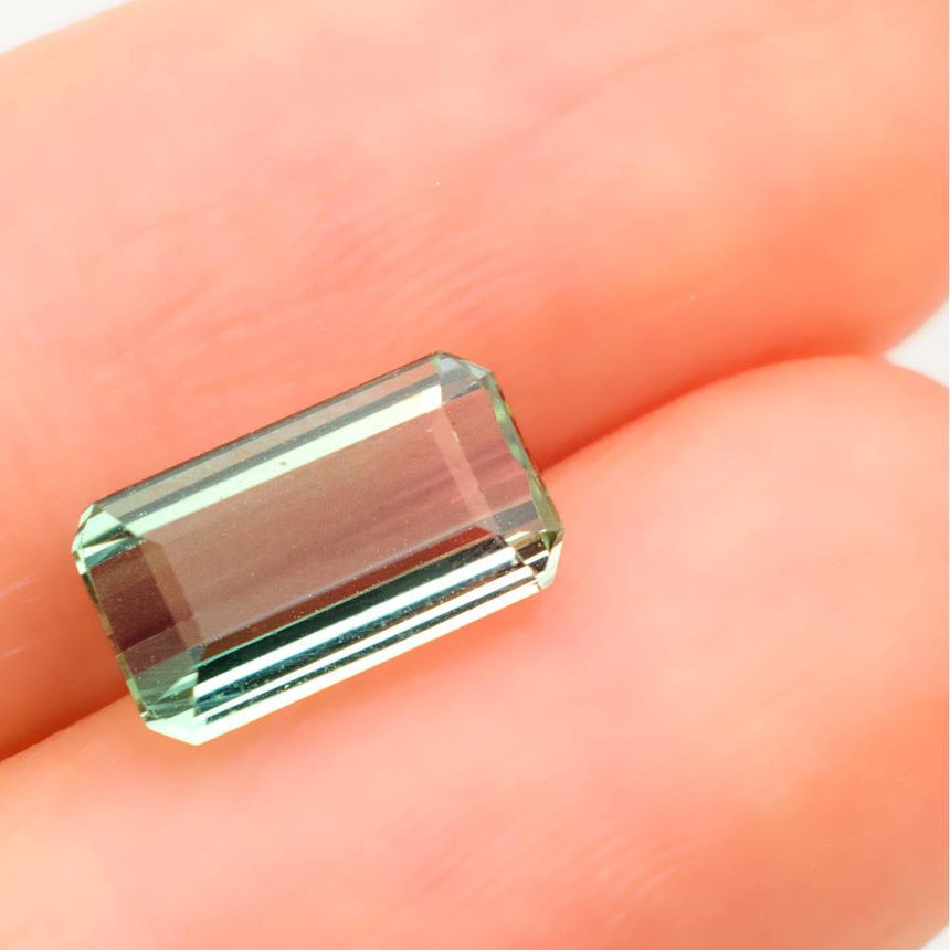 2.3 Carat Natural Bi-Color Tourmaline Gemstone | 10mm x 5.7mm - Modern Gem Jewelry