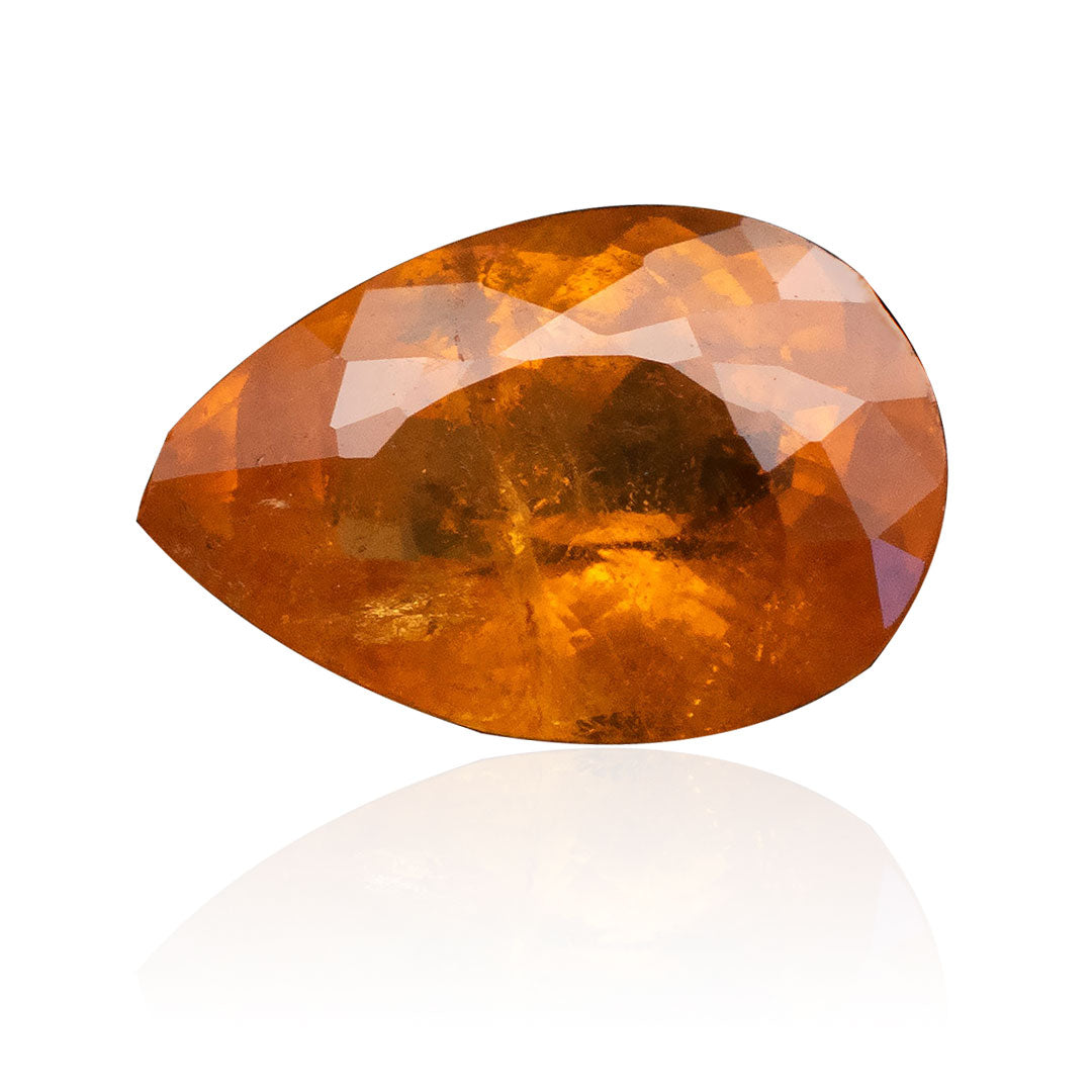 Pear Fanta Garnet Gemstone January Birthstone - Modern Gem Jewelry