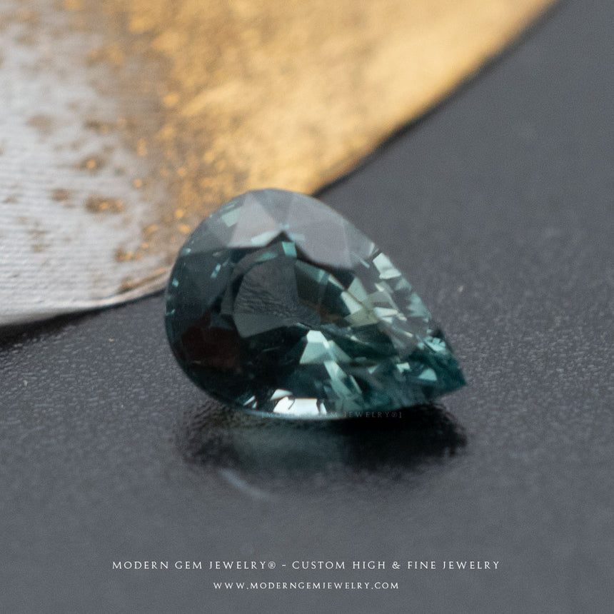 Natural Blue Sapphire Gemstone | Pear Cut Blue | 1.035 Carats Heated | Custom Jewelry | Modern Gem Jewelry