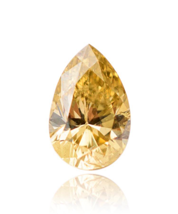 Pear Cut Yellow Diamond Gemstone
