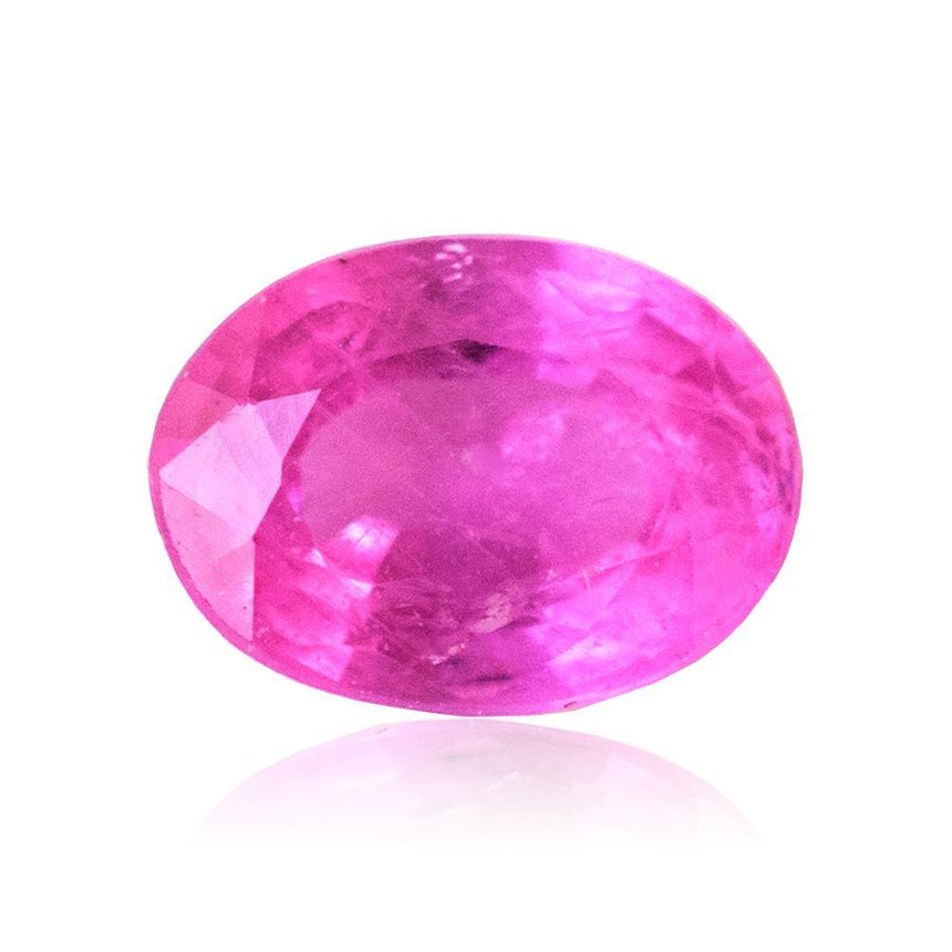 Natural Sapphire Gemstone | Oval Cut Pink | 1.07 Carats Heated | Custom Jewelry | Modern Gem Jewelry