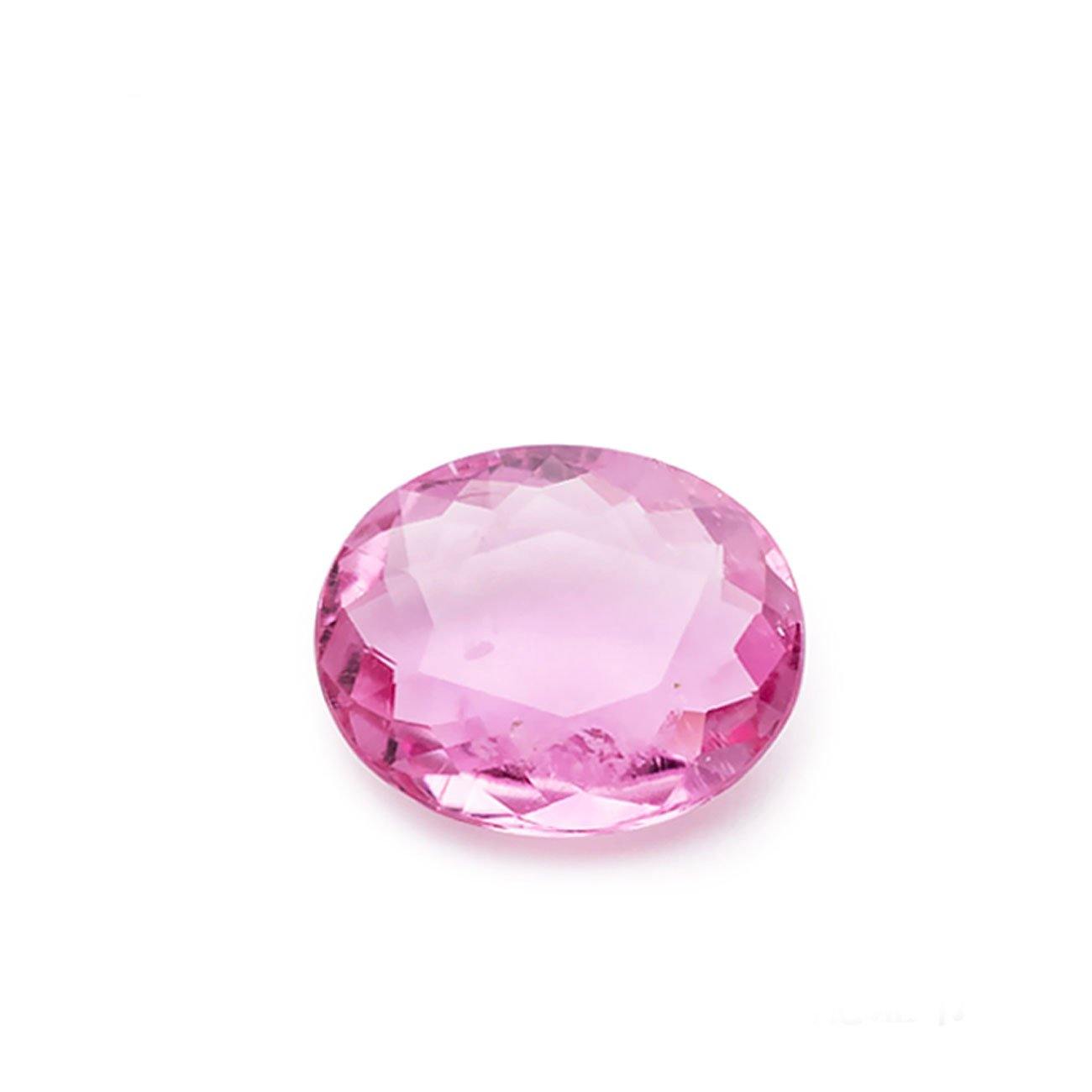 3.78 Carats Pink Oval Tourmaline Gemstone | 12mm x 10mm