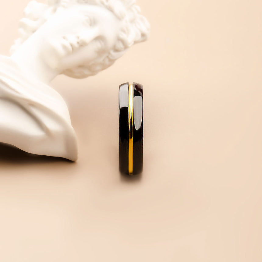 Two Tone Black and Gold Men's Band
