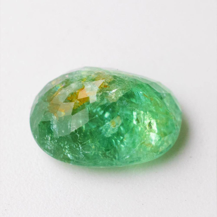 Back of Paraiba Tourmaline Gemstone - Modern Gem Jewelry