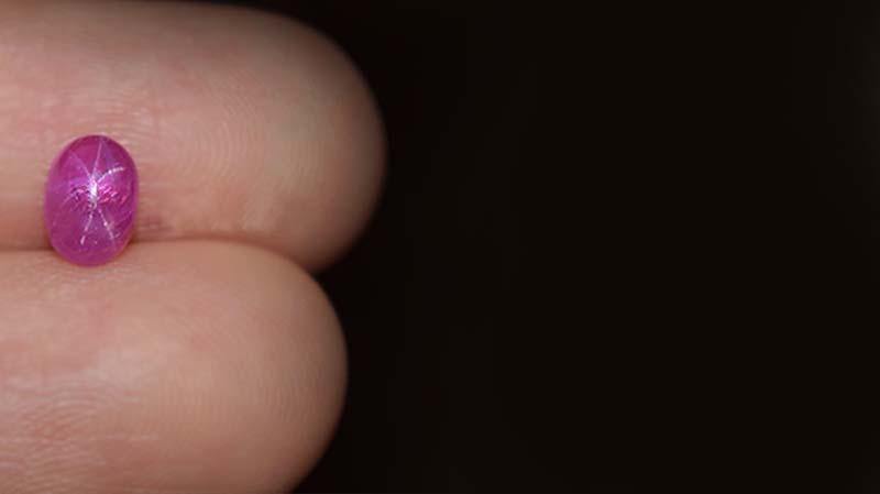 Natural Sapphire Loose Gemstones | Cabochon Star Pink | 0.99 Carat Heated | Custom Jewelry | Modern Gem Jewelry