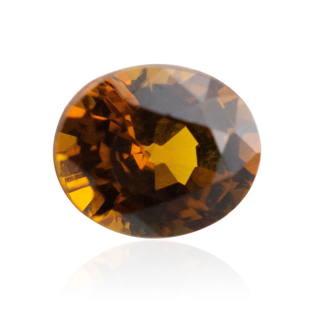 0.865 Carat Oval Greenish Yellow Mali Garnet Gem