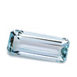 3.70 Carats Vibrant Blue Natural Aquamarine Emerald Cut Gemstone - Modern Gem Jewelry