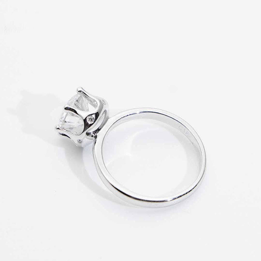 2 ct. Moissanite Solitaire Engagement Ring