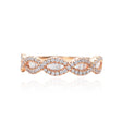 Rose Gold Eternity Band with Baguette Diamonds | Modern Gem Jewelry | Saratti
