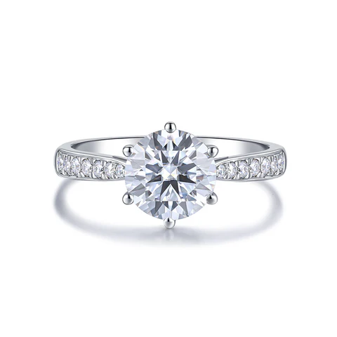 Round Cut Diamond Engagement Rings | Saratti Jewelry | Modern Gem